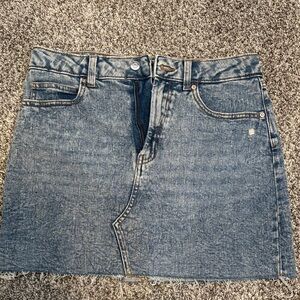 Wild Fable Denim Mini Skirt in Blue